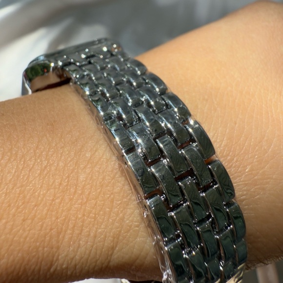 Panther silver Classic vintage Rectangle Stainless Steel Watch luxury quality - Picture 13 of 15